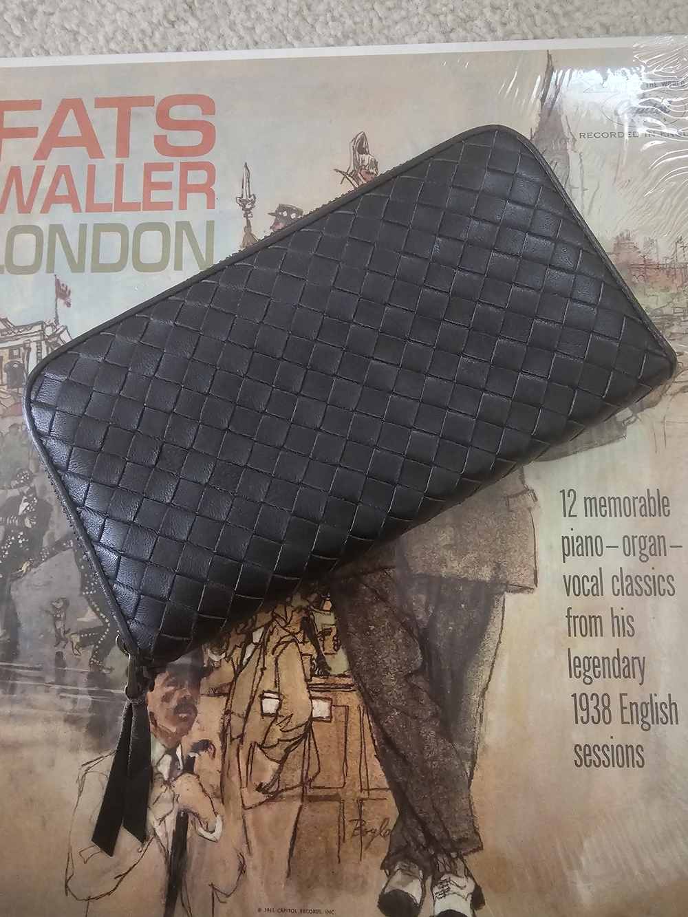 Bottega Veneta Dark Brown Intrecciato Zip-Around Wallet